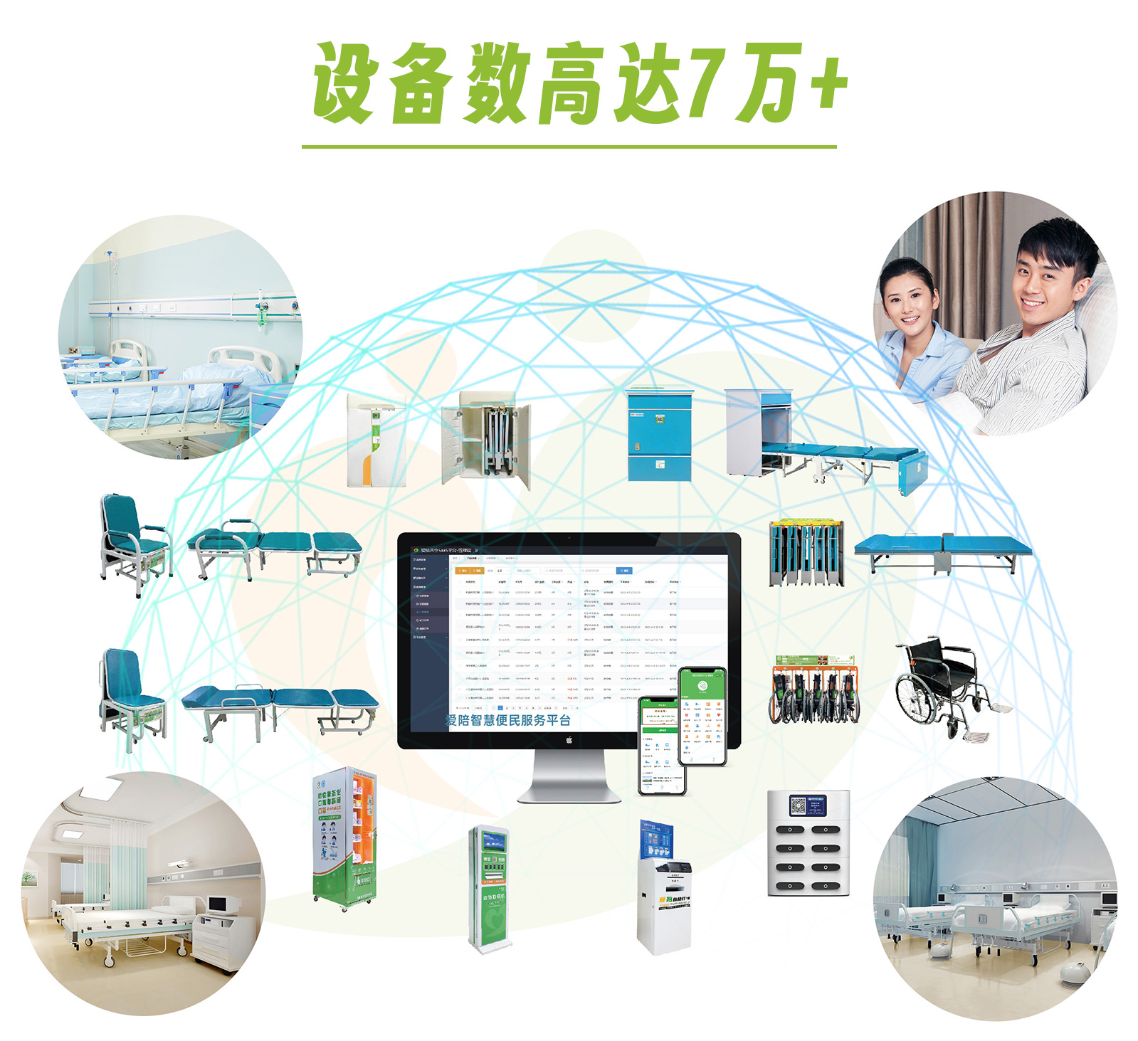 愛陪共享陪護床平臺軟件:個性化定制與全方位技術服務解決方案